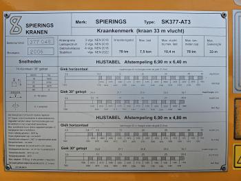 Spierings SK377-AT3 6x4 / TOWERCRANE